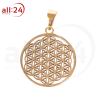 Artikelbild 1 des Artikels “Berk Blume des Lebens Kettenanhänger aus Messing Ø 3 cm “