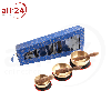 Artikelbild 1 des Artikels “Berk  Klangschalen 3erSet in blauer Box mit Unterlagen, und Klangstäben “