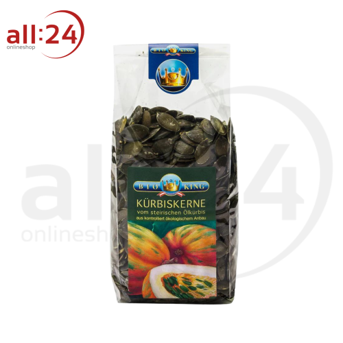 Artikelbild des Artikels “BioKing Bio Kürbiskerne vom Steirischen Ölkürbis Vegan, 250g-1000g “