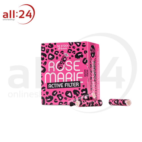 Artikelbild des Artikels “MARIE Rosemarie Active Filter 6mm - Box mit 34 Aktivkohlefiltern “