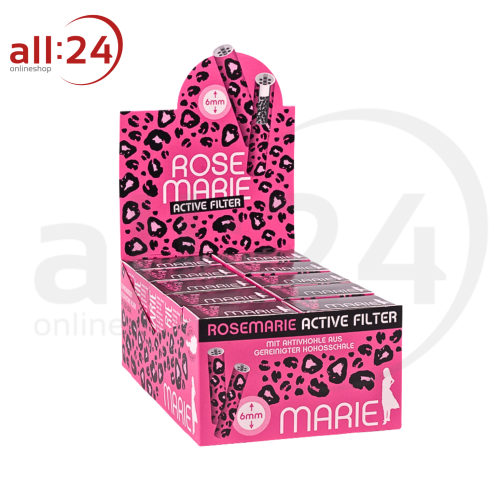 Artikelbild des Artikels “MARIE Rosemarie Active Filter 6mm - 10 Boxen à 34 Rosa-Leo Aktivkohlefilter “
