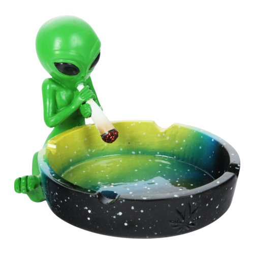 Artikelbild des Artikels “Aschenbecher Alien Grün Farbverlauf Schwarz Lustig “
