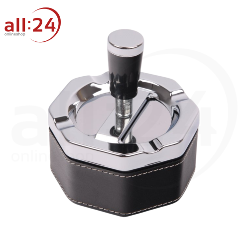 Artikelbild des Artikels “Aschenbecher Drehascher PVC Schwarz 9 cm ⌀ “