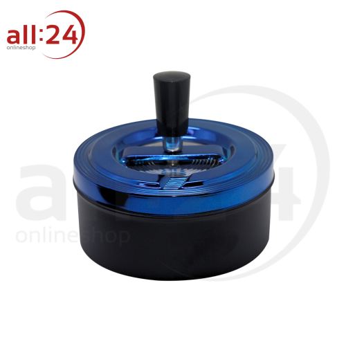 Artikelbild des Artikels “Zorr Aschenbecher Schwarz Matt mit Eisblauem Deckel, ⌀ 11 cm “