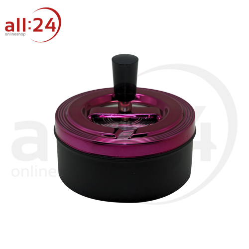 Artikelbild des Artikels “Zorr Aschenbecher Schwarz Matt mit Eisrotem Deckel, ⌀ 11 cm “