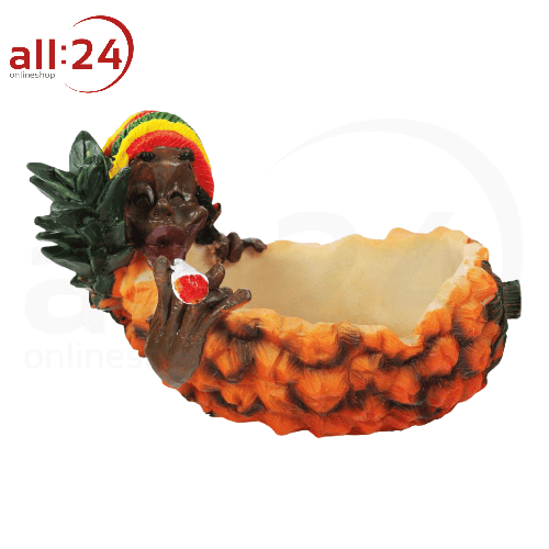 Artikelbild des Artikels “Aschenbecher Rasta liegend Ananas 19 cm “