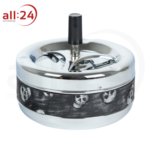 Artikelbild des Artikels “Aschenbecher Drehascher Skull Grey 13 cm ⌀ “