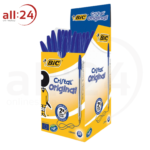 Artikelbild des Artikels “Vorteilspack: BIC Kugelschreiber Cristal Blau 1.0 mm - 50 Stück “