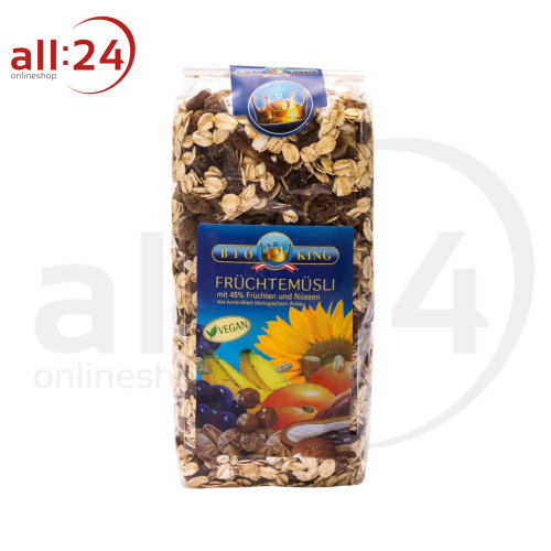 Artikelbild des Artikels “BioKing Bio Früchtemüsli Vegan, 500g “