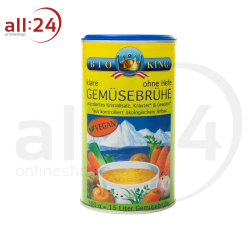Artikelbild des Artikels “BioKing Bio Gemüsebrühe ohne Hefe und Zuckerzusatz, 300g “