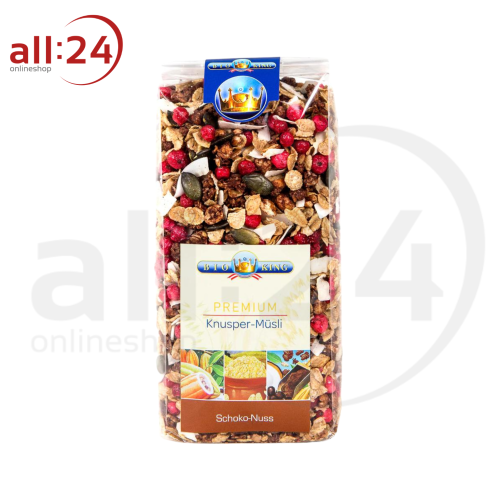 Artikelbild des Artikels “BioKing Bio Premium Knuspermüsli Schoko-Nuss, 375g “