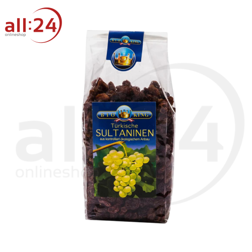 Artikelbild des Artikels “BioKing Bio Sultaninen/Rosinen, 250g-500g “