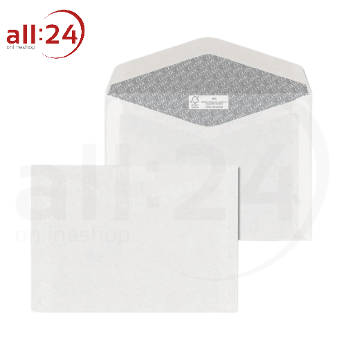 Artikelbild des Artikels “Briefumschläge Kuvert C6 Weiß Gummiert - 25 Stück “
