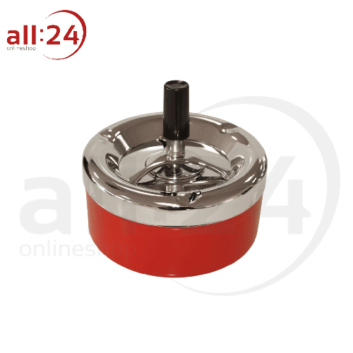Artikelbild des Artikels “Aschenbecher Rot/Chromglänzend, ⌀ 13,5 cm “