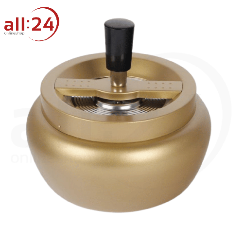 Artikelbild des Artikels “Aschenbecher Drehascher Gold 13 cm Ø “