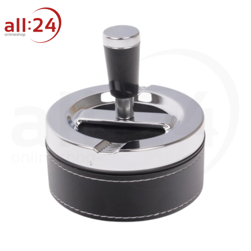 Artikelbild des Artikels “Aschenbecher Drehascher PVC Schwarz 9 cm ⌀ “