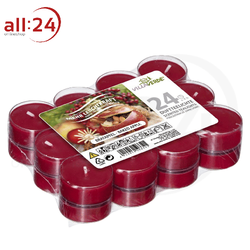 Artikelbild des Artikels “Duftkerzen Teelichter Bratapfel 24 Stück “