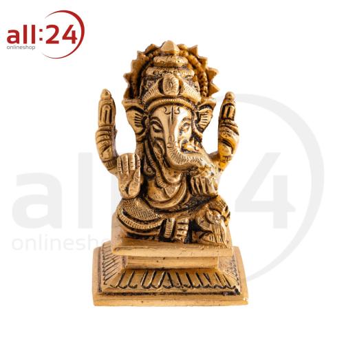 Artikelbild des Artikels “Ganesha Messingstatue - Elegantes mattgoldenes Finish Berk “