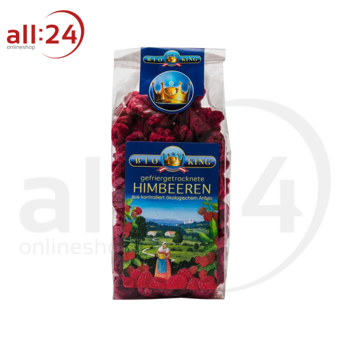 Artikelbild des Artikels “BioKing Bio Himbeeren Gefriergetrocknet, 40g-100g “