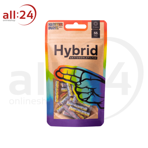 Artikelbild des Artikels “Hybrid Supreme Filter Rainbow Aktivkohlefilter, 55 Stück “
