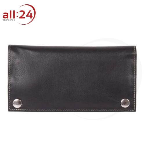 Artikelbild des Artikels “Tabaktasche Leder Schwarz mit Druckknopf “