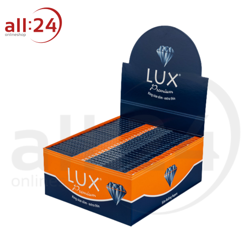 Artikelbild des Artikels “Lux Premium King Size Slim Paper 32 Blatt, 22-er Box “
