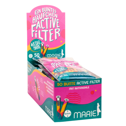 Artikelbild des Artikels “MARIE Active Filter bunt 6mm 50er Beutel 10er Vorrats-Box “