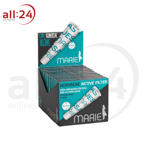 Artikelbild des Artikels “MARIE Active Filter Konisch 6mm - 20 Boxen à 10 Aktivkohlefiltern “