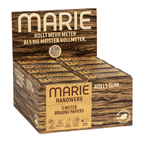 Artikelbild des Artikels “MARIE Rolls Brown Slim Zigarettenpapier - 20er Karton “