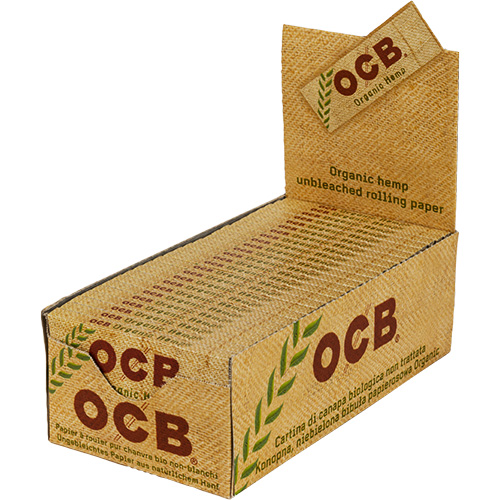 Artikelbild des Artikels “BOX OCB Organic Hemp Single Wide Zigarettenpapier, 50 Stück, 36 x 69 mm “