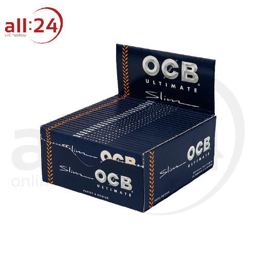 Artikelbild des Artikels “OCB Ultimate Slim King Size Zigarettenpapier - 50 Heftchen à 32 Blatt “