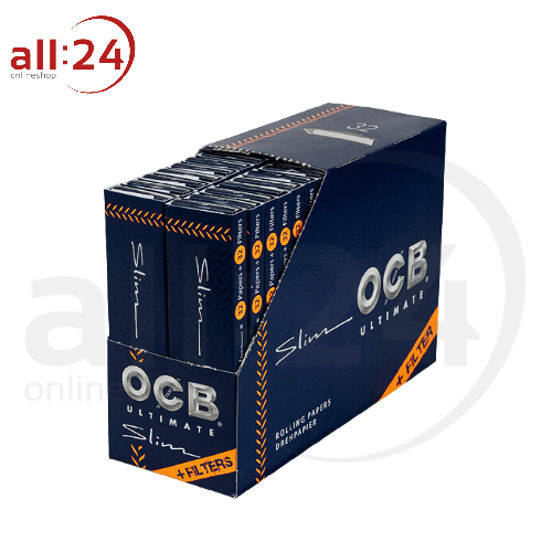 Artikelbild des Artikels “OCB Ultimate Slim Zigarettenpapier + Filter Tips - 32 Heftchen mit je 32 Blatt “