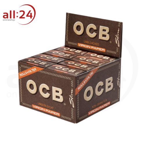 Artikelbild des Artikels “OCB Unbleached Virgin Paper Rolls + Tips - 16er Pack “