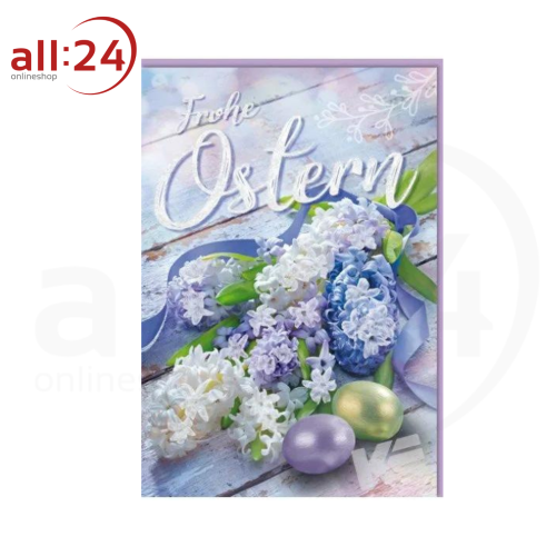 Artikelbild des Artikels “Ostergrußkarte Frohe Ostern mit Blumen “
