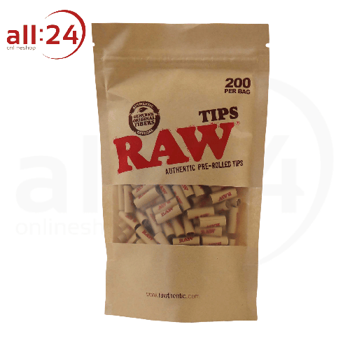 Artikelbild des Artikels “BOX RAW Prerolled Tips, Vorgerollte Filtertips, 200 Stück “