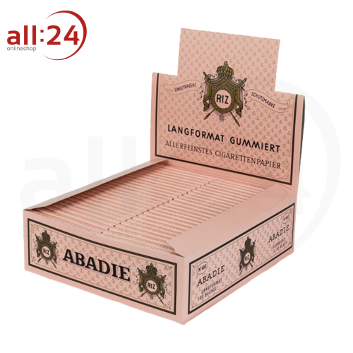 Artikelbild des Artikels “RIZ ABADIE Zigarettenpapier Box mit 100 Heftchen á 50 Blatt “
