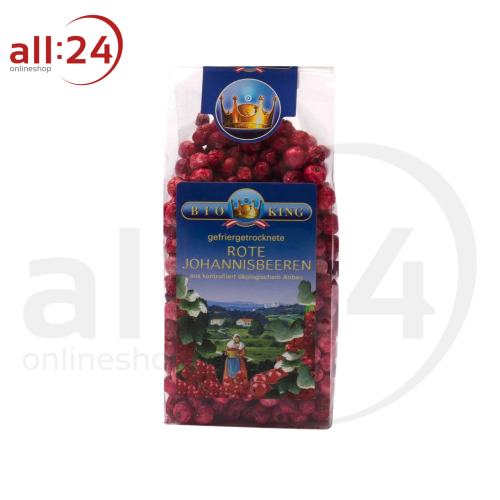 Artikelbild des Artikels “BioKing Rote Bio Johannisbeeren gefriergetrocknet, 45 g “