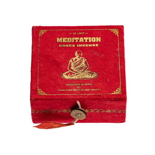 Artikelbild des Artikels “Räucherkegel Meditation in roter Box “