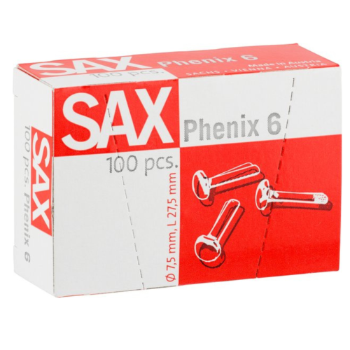 Artikelbild des Artikels “SAX Rundkopfklammern Phenix 6, 100 Stück Ø 27,5mm “