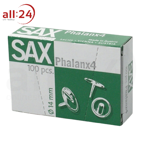 Artikelbild des Artikels “SAX Reißnägel Phalanax 4, 100 Stück Ø 14mm “