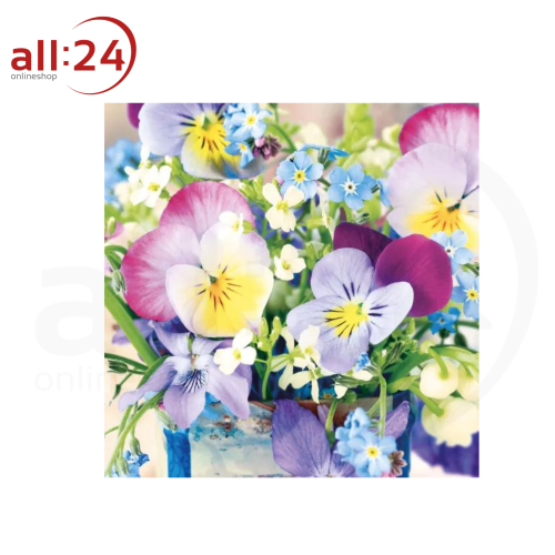 Artikelbild des Artikels “Servietten Frühling Stiefmütterchen 20 Stück “