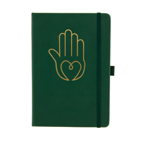 Artikelbild des Artikels “Yoga Tagebuch Journal Grün Hand, A5 “