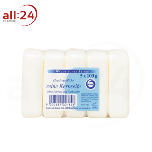 Artikelbild des Artikels “Walde Reine Kernseife unparfürmiert, 5x100g “
