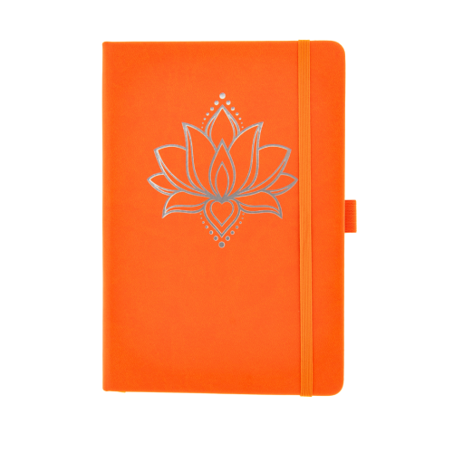 Artikelbild des Artikels “Yoga Tagebuch Journal Orange Lotus, A5 “