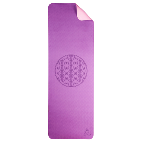 Artikelbild des Artikels “Yogamatte TPE Zartlila mit Blume des Lebens “