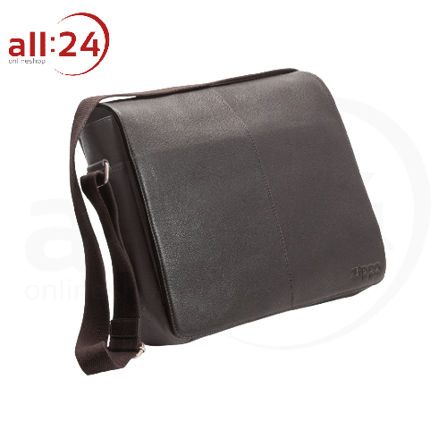 Artikelbild des Artikels “Zippo Umhängetasche Leder Braun 38 x 29.5 x 7.7 cm “