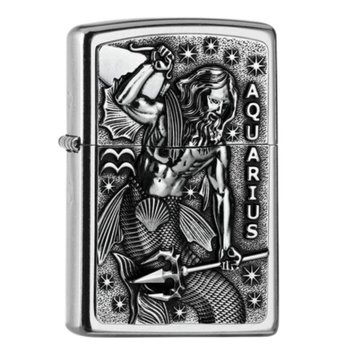 Artikelbild des Artikels “Zippo Feuerzeug Classic Tierkreiszeichen Aquarius Sternzeichen Wassermann “