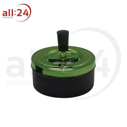 Artikelbild des Artikels “Zorr Aschenbecher Schwarz Matt mit grünem Deckel, ⌀ 11 cm “