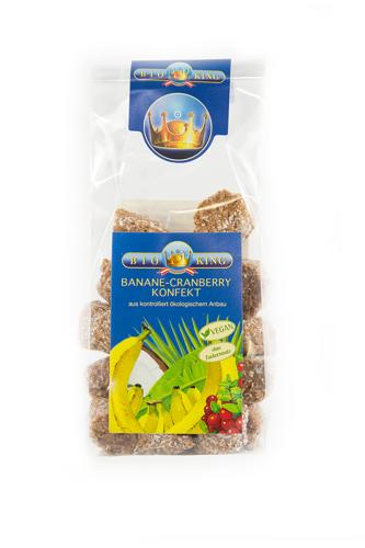 Artikelbild des Artikels “BioKing Bio Bananenkonfekt mit Cranberry Vegan “