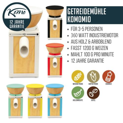 Artikelbild des Artikels “KoMo Komomio Getreidemühle in verschiedenen Farben “